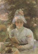Marie Bracquemond Tea Time oil on canvas